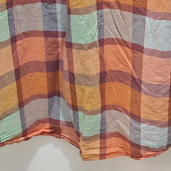 Free Assembly Casual Short Sleeve Button Shirt - Plaid - XXL - Picture 9 of 10